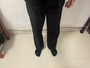 Foss Phil針織運動(dòng)褲男士秋冬季加厚垂感微喇休閑直筒褲子男H2028黑色M 曬單實(shí)拍圖