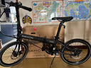 大行（DAHON）D8折疊自行車(chē)20英寸8速超輕鋁合金線(xiàn)碟剎成人男女運動(dòng)單車(chē)KBA083 亮黑【暴龍接頭】 曬單實(shí)拍圖