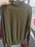 京東京造毛衣女時(shí)尚針織衫衣服新年冬季女純羊毛衫 圓領(lǐng) 海藻綠 2XL 曬單實(shí)拍圖