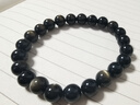 武當山黑夜靈動(dòng)黑金曜石手串情人節禮物生日禮物甄選款黑曜手鏈新年禮物 曬單實(shí)拍圖