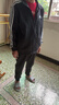 adidas簡(jiǎn)約舒適三條紋加絨休閑套裝拉鏈衛衣衛褲男阿迪達斯輕運動(dòng) 黑色   XL 曬單實(shí)拍圖