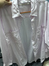 優(yōu)衣庫女裝棉質(zhì)寬松襯衫/長(cháng)袖襯衣26春夏新款483880 10 水粉色(條紋) L 曬單實(shí)拍圖