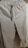 優(yōu)衣庫常規款女裝休閑廓形長(cháng)褲/彎刀鐮刀褲子系腰帶485273 02 淺灰色 M 曬單實(shí)拍圖