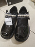 百麗（Belle）童鞋女童瑪麗珍鞋春季新款女孩公主鞋兒童時(shí)尚單鞋中大童皮鞋水鉆 黑色 32 適合腳長(cháng)約20-20.6cm 曬單實(shí)拍圖