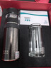 水宜生茶水分離杯鈦杯純鈦保溫杯男士商務(wù)雙層泡茶杯高檔杯子便攜水杯 T819紳士黑【如意套裝】400ML 曬單實(shí)拍圖