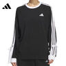 阿迪達斯（adidas）運動(dòng)型格系列 女 DANCE LS TEE2 長(cháng)袖T恤 KG3859 漢玉白 M 曬單實(shí)拍圖