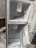 新飛家用冰箱小型 冷藏冷凍兩用1-2人 出租房用小冰箱迷你 辦公室宿舍靜音電冰箱多層 客廳省電節能 118升 雙門(mén) 鈦空銀 曬單實(shí)拍圖