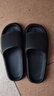 七色紡拖鞋男士踩屎感居家用特大碼防滑厚底醫用級EVA浴室女涼拖黑44-45 曬單實(shí)拍圖