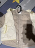 巴拉巴拉童裝寶寶羽絨服保暖嬰兒外套兒童冬季兩件套萌趣男童女童 奶白10501 130 外套充絨51g+馬甲充絨31g 曬單實(shí)拍圖