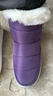 回力媽媽鞋雪地靴中老年保暖加絨防滑軟底老人女鞋冬季棉鞋1994紫色39 曬單實(shí)拍圖