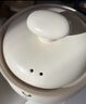 小熊（Bear）砂鍋 白墩墩煲湯鍋耐高溫不開(kāi)裂 4.5L大沙鍋 寬口燉鍋陶瓷鍋 曬單實(shí)拍圖
