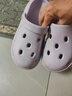 樸西奶酪踩屎感洞洞鞋女厚底涼鞋沙灘包頭拖鞋外穿情侶 香芋紫 37-38 曬單實(shí)拍圖