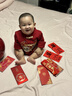 唐風(fēng)似錦男童拜年服新中式童裝寶寶周歲衣服國風(fēng)抓周禮服新年喜慶唐裝 酒紅色 不加絨 醒獅上衣+褲子 80 建議體重17-20斤 曬單實(shí)拍圖