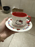名創(chuàng  )優(yōu)品（MINISO）Hello Kitty蘋(píng)果季系列帶碟陶瓷杯200mL 曬單實(shí)拍圖