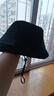CACUSS帽子女士春秋遮陽(yáng)帽戶(hù)外騎行防紫外線(xiàn)太陽(yáng)帽防曬漁夫帽盆帽 黑大 曬單實(shí)拍圖