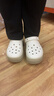 卡駱馳（CROCS）經(jīng)典堆堆洞洞鞋|211355 粉筆色-0WV 37/38(230mm) 曬單實(shí)拍圖