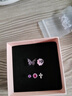 芯奢超仙紫色玫瑰蝴蝶耳釘女閃鉆十字架精致耳環(huán)一套小眾設計2026新款 蝴蝶耳釘一套【5只裝】 精美禮盒裝 曬單實(shí)拍圖
