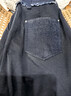 日著(zhù)（rizhuo）原創(chuàng  )俠湘藍直筒褲2026新款春女寬松針織復古做舊休閑褲子 俠湘藍 S 曬單實(shí)拍圖