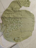 暖喬（Nuanqiao）全棉雙層棉紗刺繡襯衫女長(cháng)袖寬松春秋復古文藝小清新柔軟純棉襯衣 豆綠 M 100-130斤 曬單實(shí)拍圖
