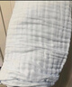 全棉時(shí)代 嬰兒浴巾嬰兒紗布浴巾新生兒寶寶浴巾兒童寶寶洗澡蓋毯毛巾 【經(jīng)典素色  六層柔紗】藍色 95×95cm 曬單實(shí)拍圖