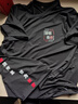 七匹鯊速干冰絲網(wǎng)眼t恤定制印logo工作服訂制定做情侶短袖diy純棉 黑色速干短袖 XL 曬單實(shí)拍圖