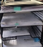 辦公室桌面文件置物架多功能金屬多層文件夾收納盒書(shū)報架可放A4紙架多層大容量文件框文件夾 黑色-A4置物架左 曬單實(shí)拍圖