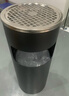 領(lǐng)象 不銹鋼煙灰缸酒店大堂垃圾桶立式賓館帶內桶商場(chǎng)桶箱電梯口垃圾桶吸灰桶煙灰柱滅煙桶 黑色 圓形 曬單實(shí)拍圖