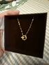 周大生環(huán)環(huán)相扣18K黃金項鏈女K金雙環(huán)項鏈彩金鏈生日禮物送女友約0.9g 曬單實(shí)拍圖