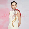 萬(wàn)事利真絲絲巾桑蠶絲75cm方巾絲巾扣禮盒送長(cháng)輩媽媽婦女節禮物玉蘭賦 曬單實(shí)拍圖