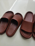 梵慕帛（VANMBO）法國2026年新款夏季拖鞋女本命年居家用防滑浴室涼拖 棗紅色【升級款】更加舒適 36-37 曬單實(shí)拍圖