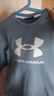 Under Armour（Under Armour）童裝兒童衛衣秋冬季男女童中性圓領(lǐng)套頭加絨衛衣 煙霧藍色 140 曬單實(shí)拍圖