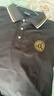 VERSACE JEANS范思哲25新款男士POLOpolo翻領(lǐng)短袖潮流商務(wù)半袖夏季體恤 黑色 范思哲 L 范思哲 曬單實(shí)拍圖