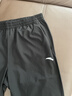 安踏男褲速干七分褲男2026夏季新款冰絲透氣休閑運動(dòng)中褲男士跑步褲子 （推薦款夏季速干褲拉鏈款）黑色 L /175cm (適合130-150斤) 曬單實(shí)拍圖
