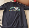 李寧（LI-NING）童裝兒童衛衣男女小大童親膚撞色寬松休閑套頭上衣170YWDW247-3 曬單實(shí)拍圖