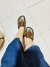 百麗（Belle）復古勃肯鞋女2026夏新商場(chǎng)同款舒適居家休閑半拖F5W1DBH6預售 啡色-皮面 39 曬單實(shí)拍圖
