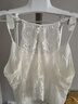 EP雅瑩蕾絲抹胸式吊帶內衣大胸顯小美背文胸一體背心 商場(chǎng)同款ZG02A 長(cháng)款白色 預售4.21 2XL 曬單實(shí)拍圖