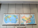 全新配色 2025 中國地圖掛圖 整張無(wú)拼縫地圖掛圖 大尺寸約1.8米*1.3米 高檔仿紅木桿 辦公室書(shū)房客廳掛圖 曬單實(shí)拍圖