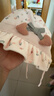 貝娜茜嬰兒帽子春秋季寶寶遮陽(yáng)帽嬰幼兒漁夫帽女公主帽護耳帽保暖新款小 郁金香-粉色 0-6個(gè)月（38-43CM） 曬單實(shí)拍圖