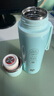 富光 茶馬仕保溫杯大容量男女士316不銹鋼水杯帶控溫杯蓋戶(hù)外便攜杯子 【488ML沁心藍】-快速降溫杯蓋 曬單實(shí)拍圖