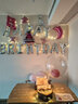 新新精藝 生日裝飾布置男孩女孩氣球套餐兒童生日布置驚喜派對背景墻布置 曬單實(shí)拍圖