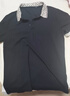 GXG男裝 夏時(shí)尚撞色純棉男士翻領(lǐng)Polo衫短袖 黑色1 180/XL 曬單實(shí)拍圖