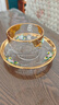 貝魯斯歐式奢華琺瑯花描金水晶玻璃咖啡杯家用下午茶奶茶杯花茶杯碟 琺瑯花描金工藝咖啡杯碟1個(gè) 曬單實(shí)拍圖