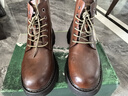 木林森（MULINSEN）馬丁靴男英倫風(fēng)工裝百搭復古短靴秋冬季高幫厚底側拉鏈防滑靴子 DY-JB-KL708棕色 41 曬單實(shí)拍圖