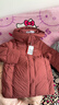 坦博爾羽絨服女短款可脫卸帽百搭休閑冬保暖外套TB5530358Z 慕斯紅165 曬單實(shí)拍圖
