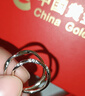 中國黃金（CHINA GOLD）足銀戒指男女款情侶對戒莫比烏斯環(huán)一對情人節生日禮物送女友老婆 足銀莫比烏斯戒指-對戒+品牌禮盒 曬單實(shí)拍圖