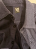 Lee標準版抓絨刺繡小Logo翻領(lǐng)男士長(cháng)袖襯衫休閑潮流LMT009100206 海軍藍 M 曬單實(shí)拍圖