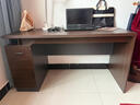 辦公桌老板桌單人臺式辦公室桌員工位桌子簡(jiǎn)易家用桌子電腦桌老板 【加厚32桌面】120*60奢野黑胡桃 曬單實(shí)拍圖