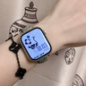 炫戴【克羅心】適用蘋(píng)果手表s11/s10/s9表帶女款Apple Watch s8小蠻腰s7腕帶iwatch8保護殼7真皮手表帶 深藍色【克羅心表帶】 42mm適用Apple Watch S11/S10 曬單實(shí)拍圖