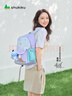 SHUKIKU樂(lè )兜兜兒童公仔雙肩包幼兒園書(shū)包小學(xué)生防潑水背包 海鹽茄紫M 曬單實(shí)拍圖