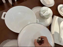 曼遠景德鎮2026新款碗碟套裝家用好看高顏值骨瓷餐具套裝碗盤(pán)筷喬遷 摩登時(shí)代【豪華10人配置】 60件套 曬單實(shí)拍圖
